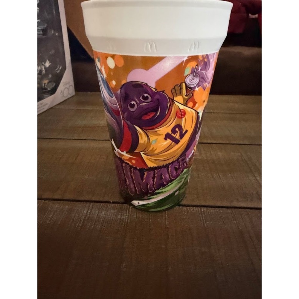 McDonalds Grimace FIFA World Cup 2026 Plastic Collector Cup Soccer White Purple